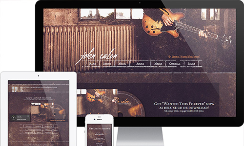 Band Website Design For Bands And Solo Musicians
